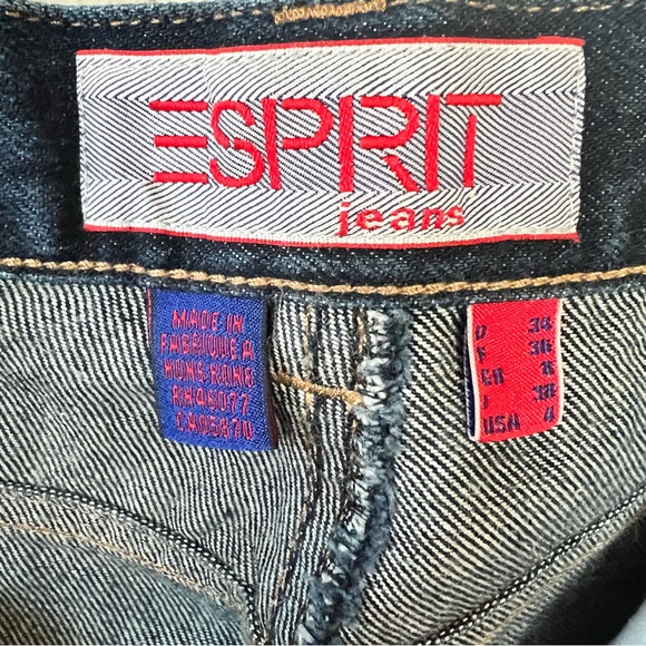 Vtg. ESPRIT Y2K Dark Denim High Waist Mom Jeans - Picture 4 of 9